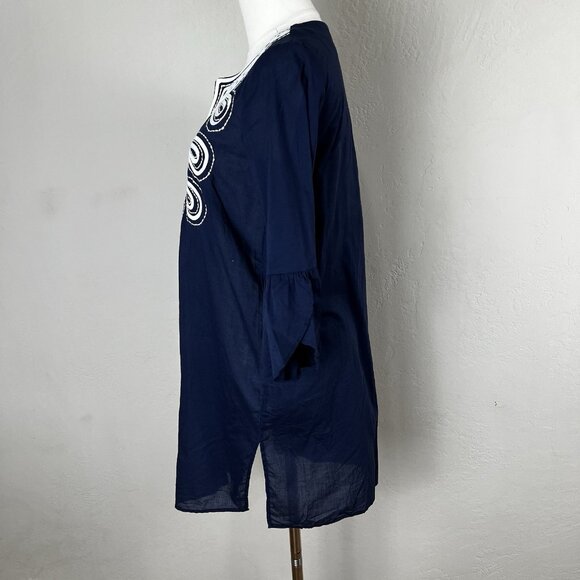 Lilly Pulitzer Size XS Navy Blue Swim Piet Coverup Dress Embroidered Size XS NEW - Picture 5 of 12